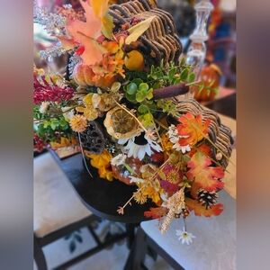 Handmade heart shaped arrangement